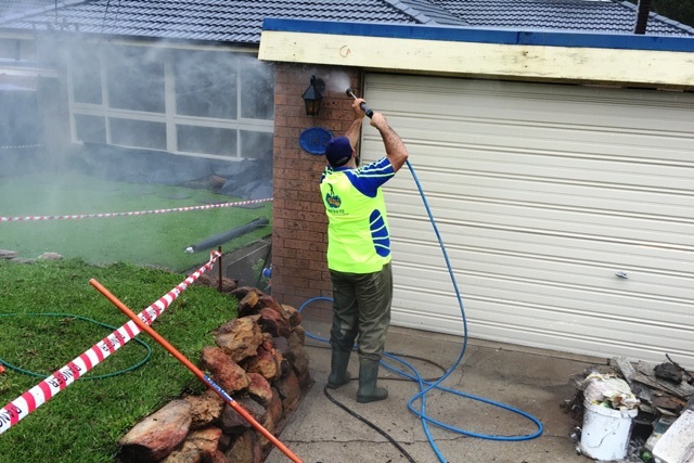 Property pressure washing