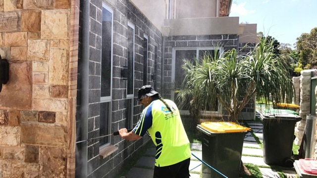 Property pressure washing
