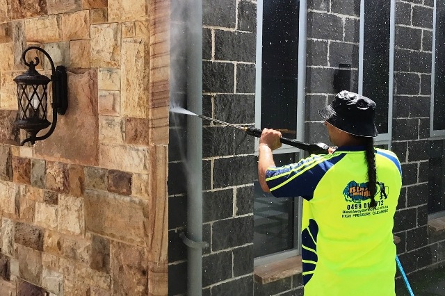 Property pressure washing