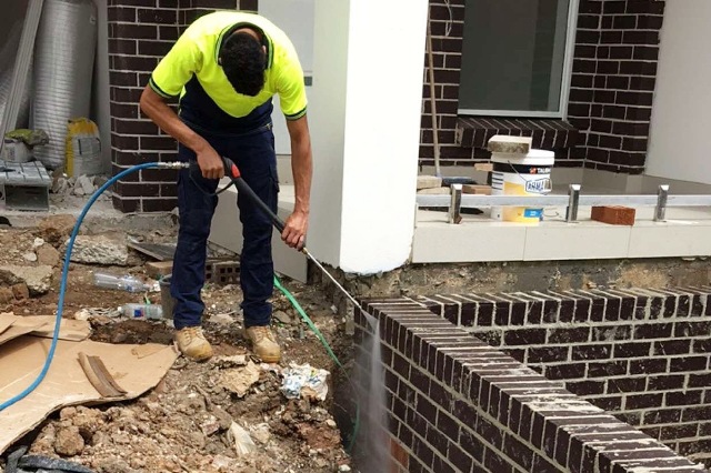 Property pressure washing
