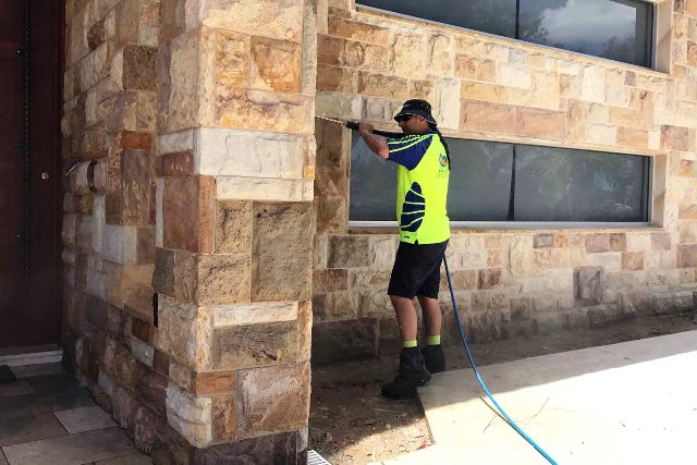Property pressure washing