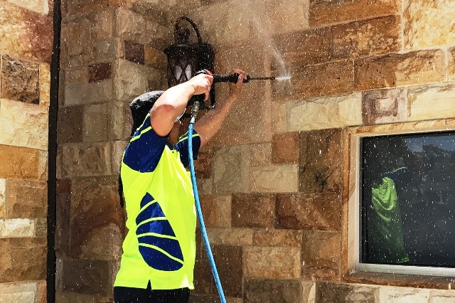 Property pressure washing