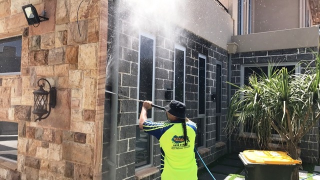 Property pressure washing