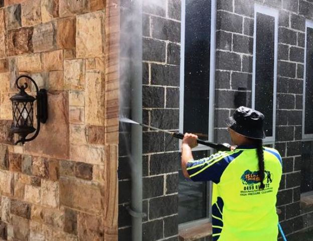 Property pressure washing